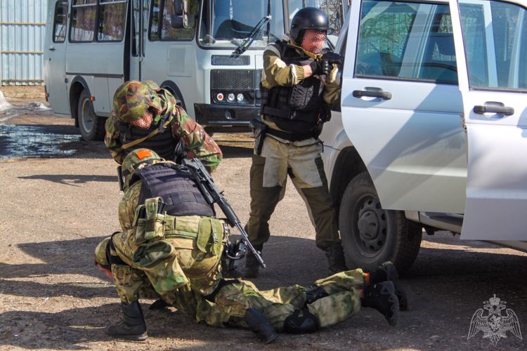 Завершился полевой выход личного состава ОМОН Управления Росгвардии по Республике Марий Эл