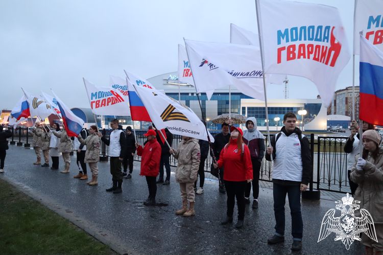 В Марий Эл встретили росгвардейцев, возвращающихся из района проведения специальной военной операции 
