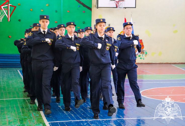 Представитель Управления Росгвардии по Республике Марий Эл принял участие в конкурсе «Смотр строя и песни» среди школьников