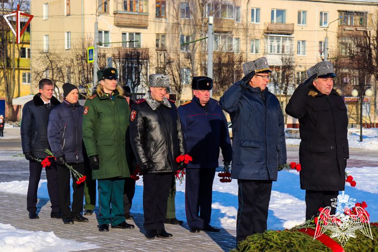 Руководство Управления Росгвардии по Республике Марий Эл приняло участие в церемонии, посвященной Дню защитника Отечества