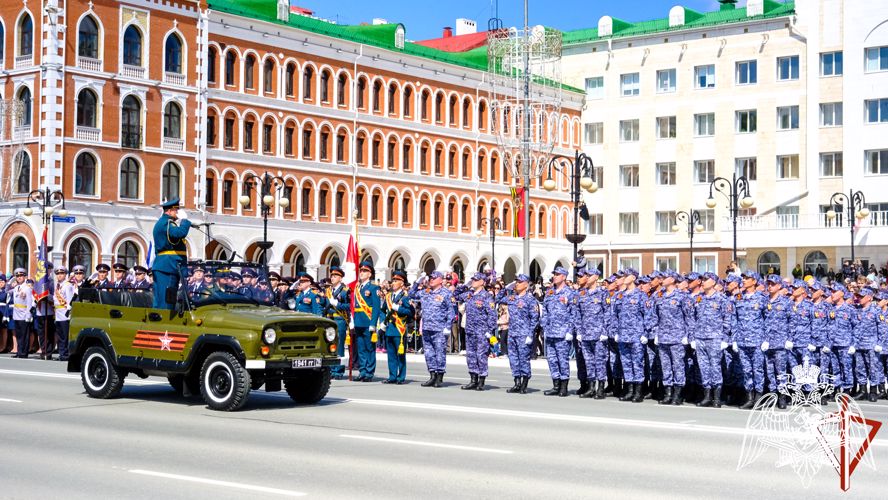 Росгвардейцы Марий Эл приняли участие в торжественном шествии, посвященном Дню Победы