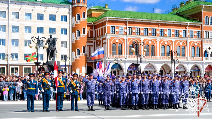 Росгвардейцы Марий Эл приняли участие в торжественном шествии, посвященном Дню Победы
