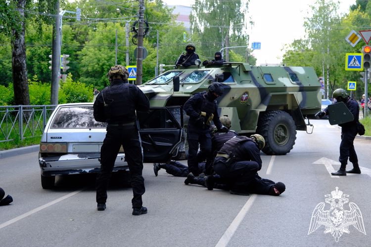 В Йошкар-Оле сотрудники Росгвардии приняли участие в антитеррористическом учении