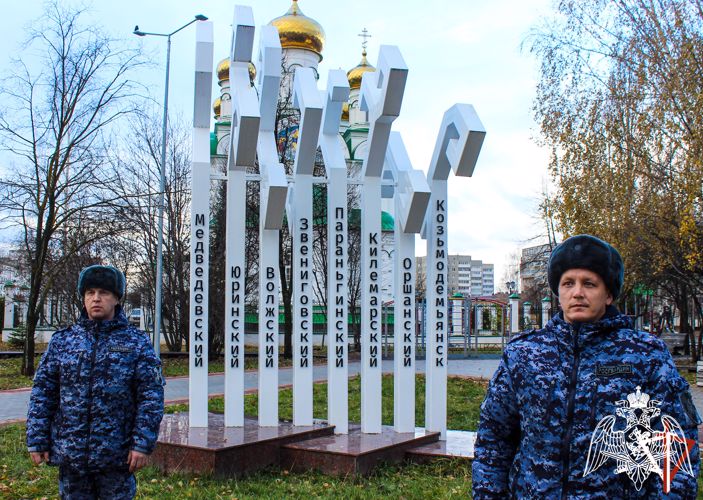 РосгвардияГид Республики Марий Эл: монумент, посвященный 100-летию образования Республики Марий Эл 