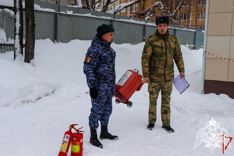 В Марий Эл состоялся учебный сбор с нештатными пожарными расчетами регионального управления Росгвардии