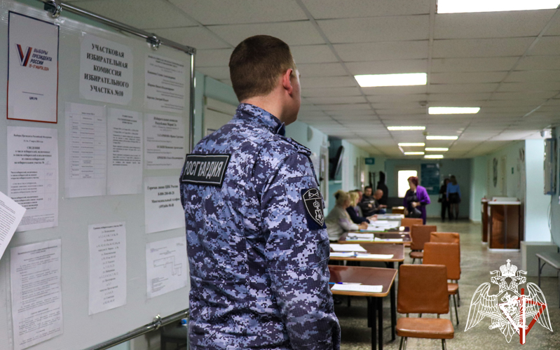 В Марий Эл сотрудники Росгвардии выполнили задачи по обеспечению безопасности во время проведения выборов Президента России