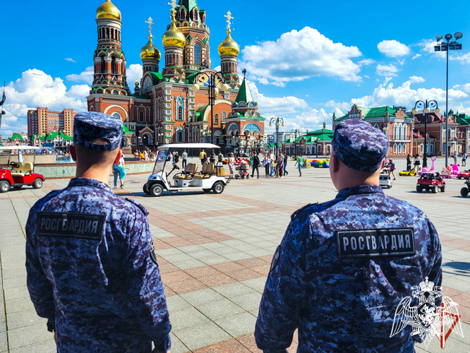 В Йошкар-Оле росгвардейцы выполнили задачи по обеспечению безопасности мероприятий, посвящённых Дню защиты детей