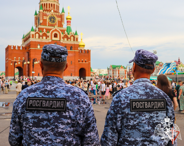 При участии Росгвардии обеспечен правопорядок в Республике Марий Эл во время празднования Дня России