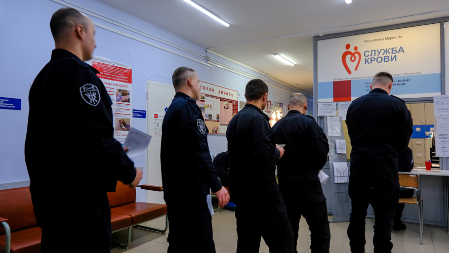 Донорская акция Росгвардии «От сердца к сердцу» прошла в Йошкар-Оле