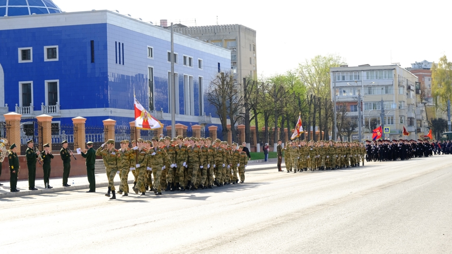 В Йошкар-Оле кадеты Росгвардии готовятся к Параду Победы