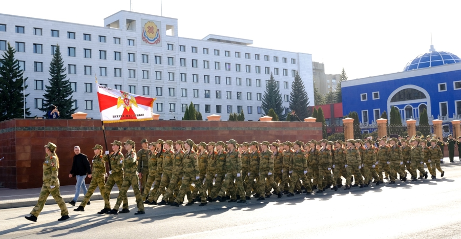 В Йошкар-Оле кадеты Росгвардии готовятся к Параду Победы