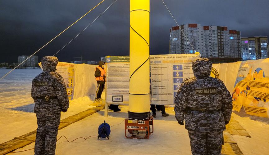 Сотрудники Росгвардии обеспечили общественный порядок и безопасность в ходе празднования Крещения Господня в Марий Эл