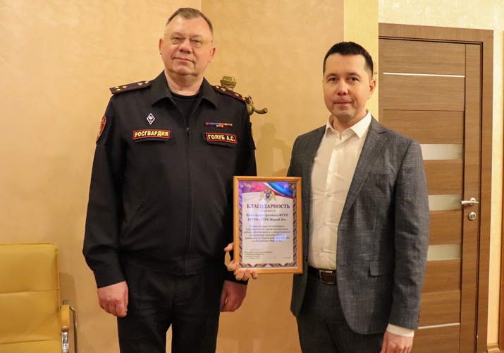 В Йошкар-Оле руководитель регионального управления Росгвардии посетил ГТРК «Марий Эл» 