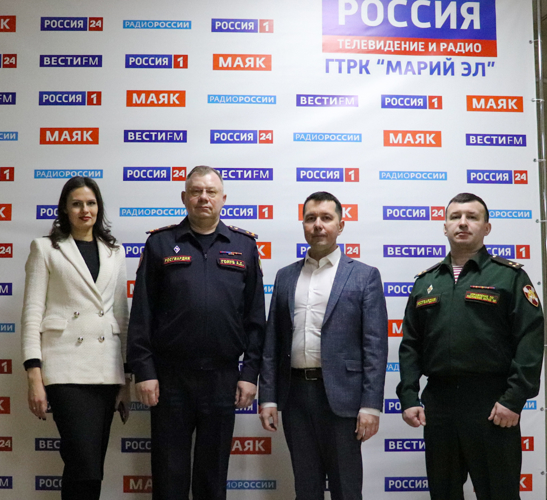 В Йошкар-Оле руководитель регионального управления Росгвардии посетил ГТРК «Марий Эл» 