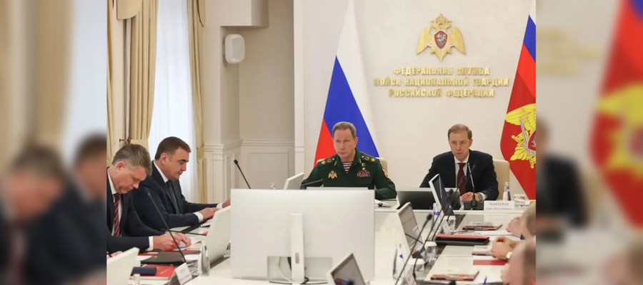 Директор Росгвардии Герой России генерал армии Виктор Золотов провел расширенное заседание коллегии по итогам работы ведомства