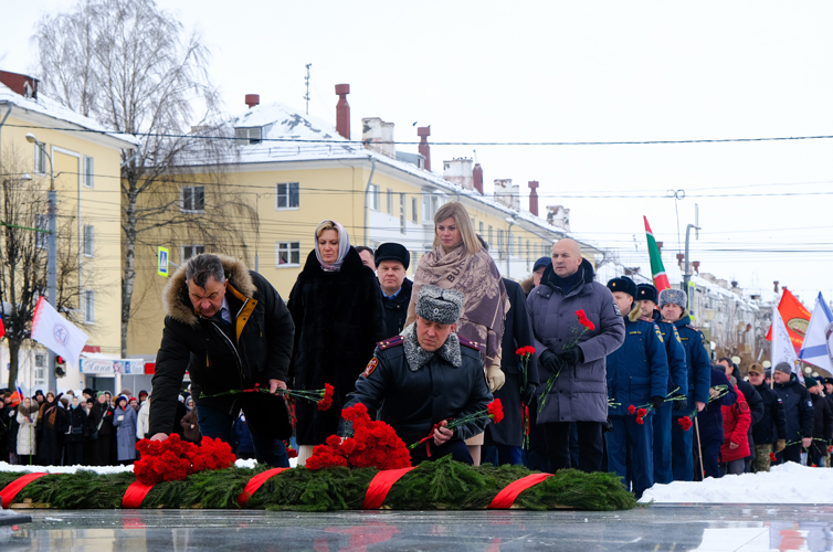 Руководство Управления Росгвардии по Республике Марий Эл приняло участие в митинге, посвященном Дню защитника Отечества