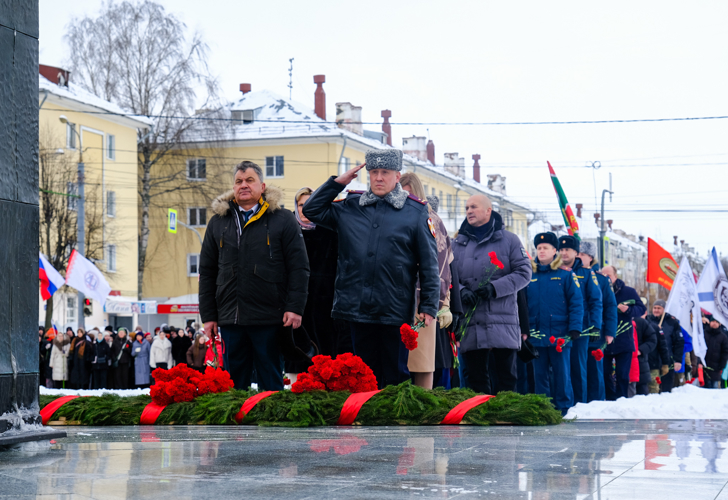 Руководство Управления Росгвардии по Республике Марий Эл приняло участие в митинге, посвященном Дню защитника Отечества