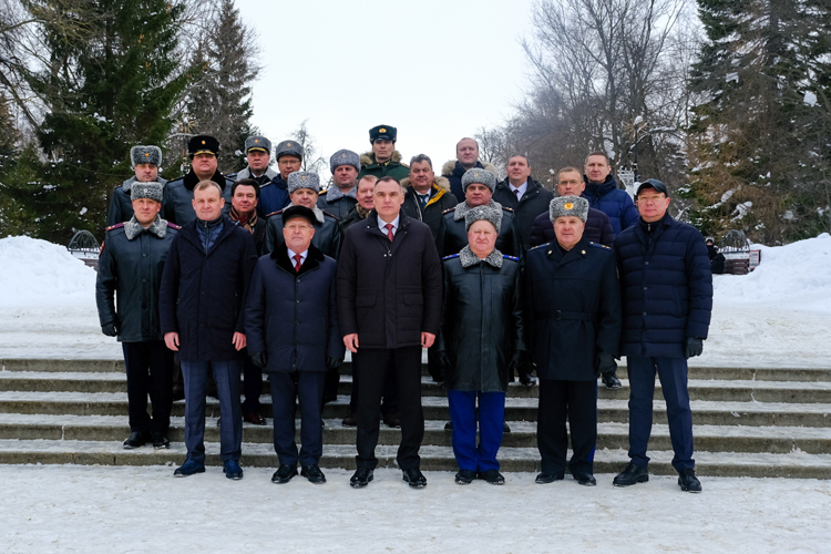 Руководство Управления Росгвардии по Республике Марий Эл приняло участие в митинге, посвященном Дню защитника Отечества