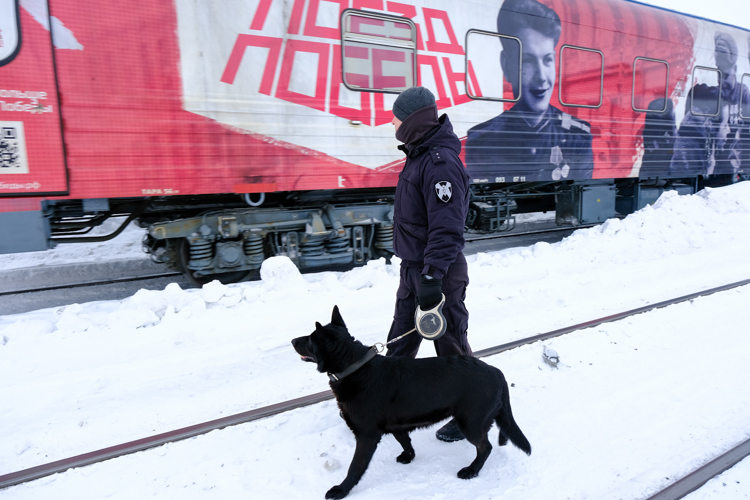 Сотрудники Росгвардии обеспечили охрану общественного порядка в период работы передвижного музея «Поезд Победы» в Йошкар-Оле