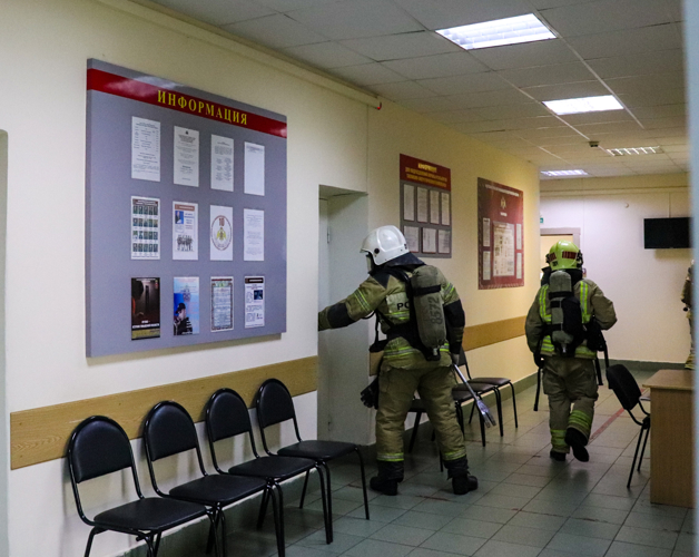 Противопожарная тренировка состоялась в Управлении Росгвардии по Республике Марий Эл