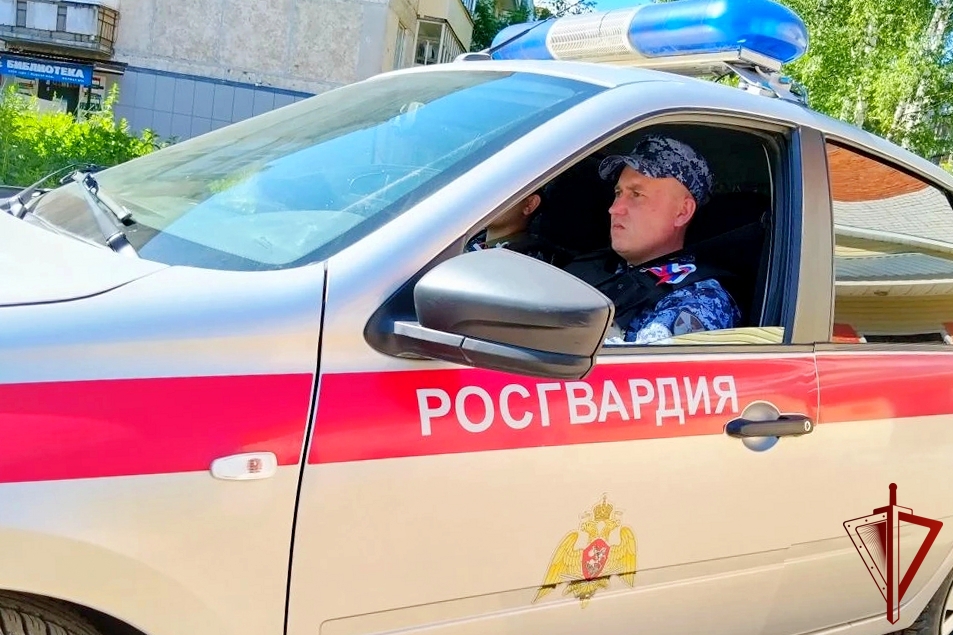 В праздничные дни экипажи вневедомственной охраны Росгвардии в Марий Эл несли службу с лентами триколор