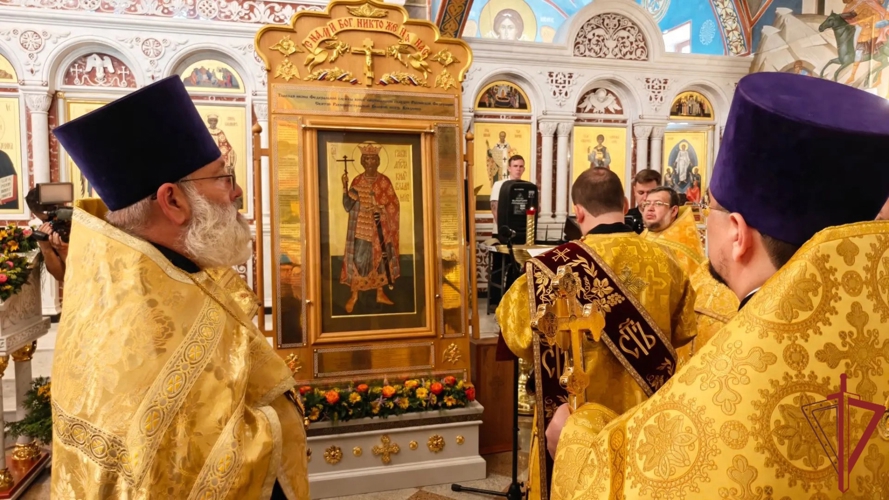 В День Крещения Руси в Князь-Владимирском храме – Главном храме Росгвардии состоялся праздничный молебен с крестным ходом
