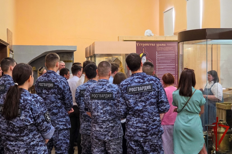 В Музее истории Православия прошло духовно-просветительское мероприятие для личного состава Управления Росгвардии по Республике Марий Эл