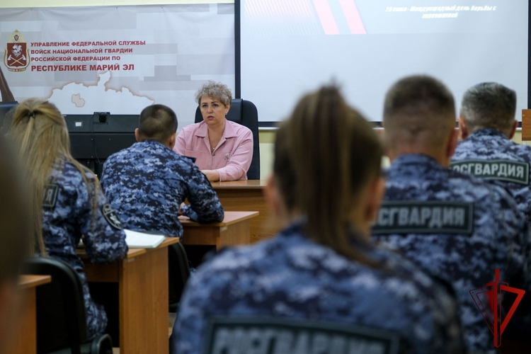 В Управлении Росгвардии по Республике Марий Эл прошли профилактические лекции по противодействию наркомании