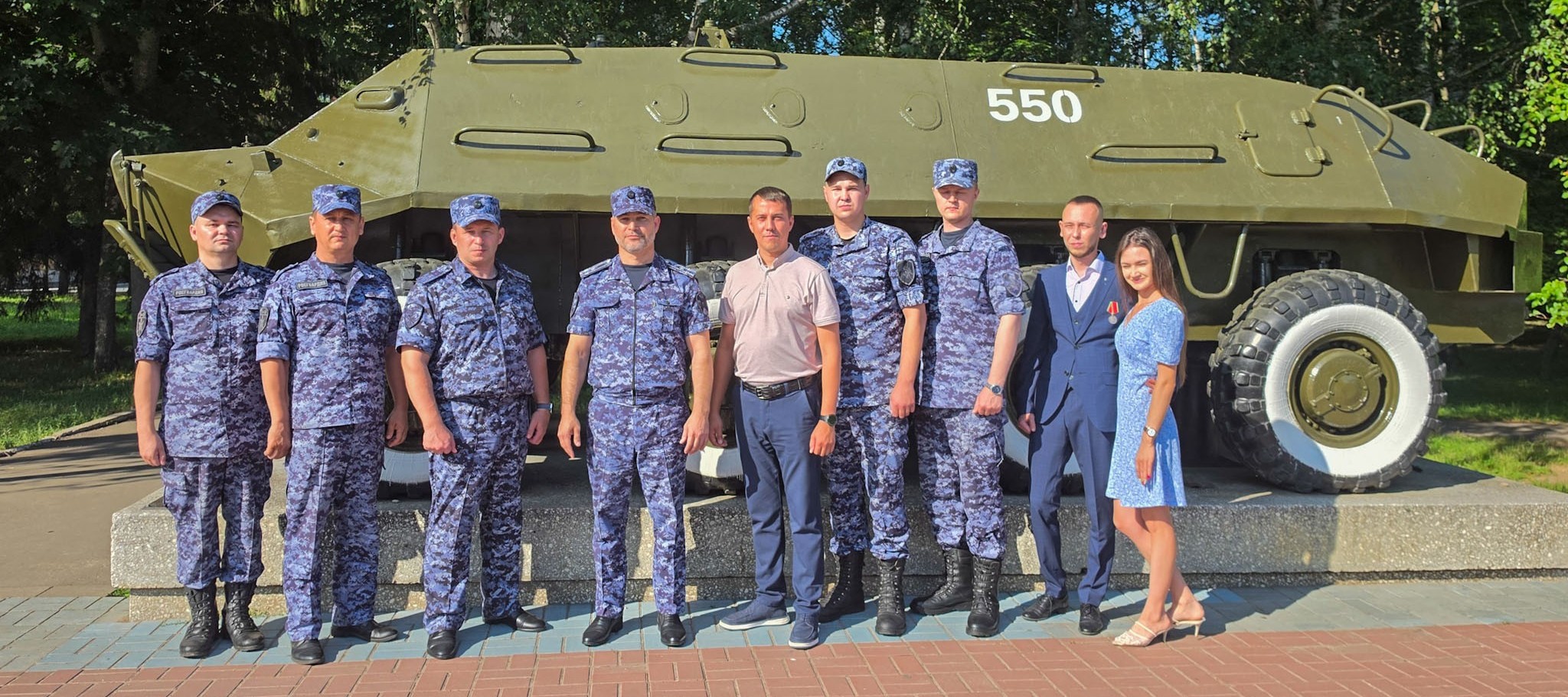 Росгвардейцы отреставрировали выставочную военную технику в Центральном парке Йошкар-Олы
