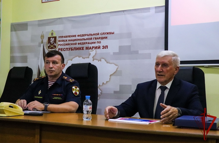 Представитель Избиркома Марий Эл провел встречу с личным составом Управления Росгвардии по Республике Марий Эл                                                                                                            