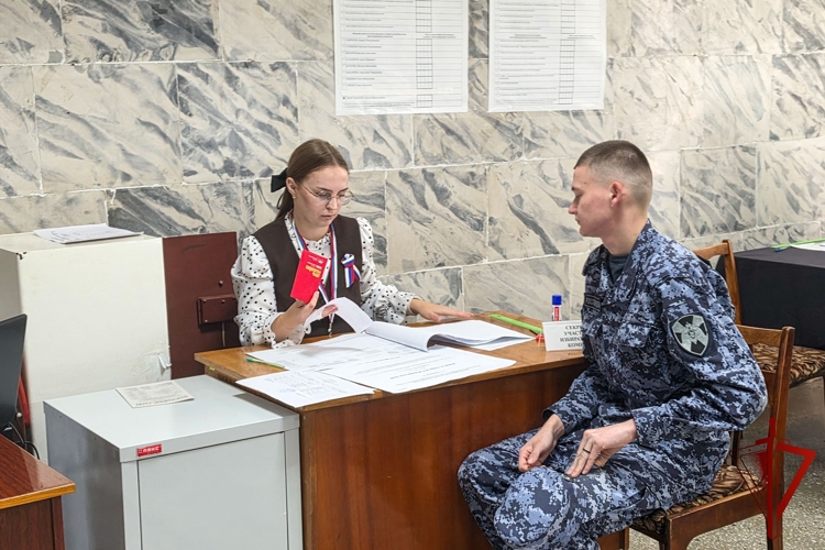 Начальник Управления Росгвардии по Республике Марий Эл проголосовал  в первый день выборов депутатов Государственной Думы (видео)