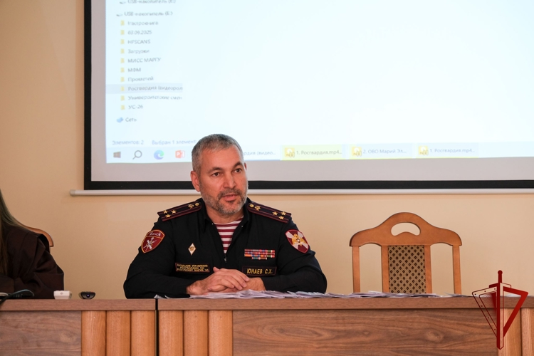 Начальник Управления Росгвардии по Республике Марий Эл встретился со студентами МарГУ